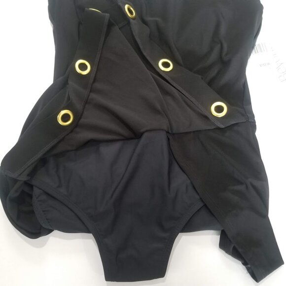 Beyond Control Grommet-Detail Square-Neck Swim Dress - Picture 10 of 16